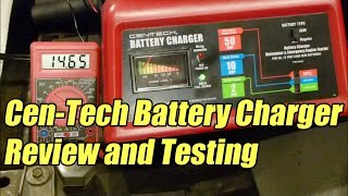 CenTech Battery Charger amp Starter Review and Testing Harbor Freight [upl. by Thayer]