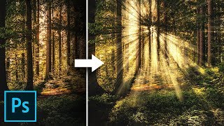 Create Light Rays in 3 Simple Steps with Photoshop [upl. by Dickman290]