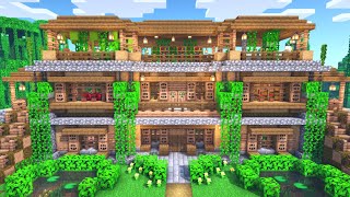 Minecraft How to Build a Wooden Jungle House Tutorial [upl. by Aicittel]