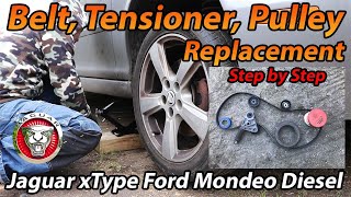 Jaguar X Type or Ford Mondeo tdci Auxiliary Belt Tensioner [upl. by Niwdla]