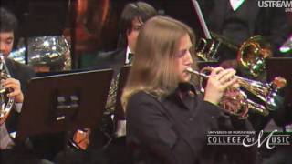 Beth Peroutka Trumpet Cornet solo with UNT Brass Band [upl. by Clarence]