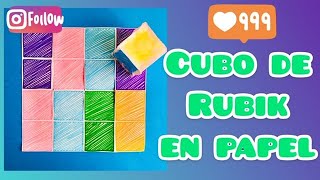 Tutorial cubo de rubik de papel mestraambclasse [upl. by Bobine]