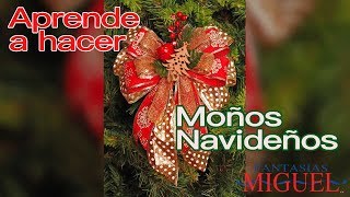 Aprende a hacer Moños Navideños 1era parte [upl. by Grady]