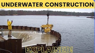 How Underwater Structures are Built Cofferdam Explained [upl. by Endys991]