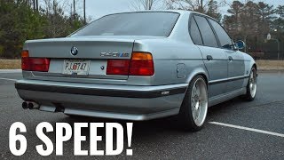 Bmw E34 540i Magnaflow exhaust  Crazy burbles [upl. by Maia]