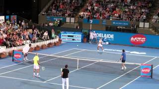 Mansour Bahrami highlights from World Tennis Challenge 2014 [upl. by Jacobah]