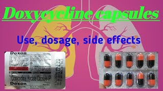 Doxycycline hydrochloride capsule 100mg uses in hindi  doxycycline 100mg capsule doxon caps review [upl. by Belding]