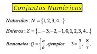 Conjuntos numericos explicacion [upl. by Hosea]