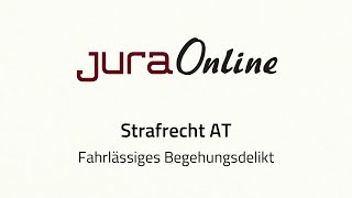 Strafrecht AT  Fahrlässiges Begehungsdelikt [upl. by Rieger]