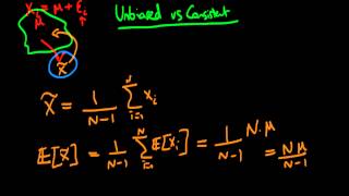 Unbiasedness vs consistency of estimators  an example [upl. by Haliled62]