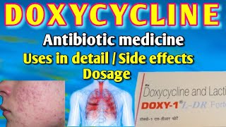 Doxycycline capsules  Doxycycline capsule 100mg  Doxycycline Lactic acid bacillus capsules [upl. by Aydne]