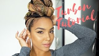 The EASIEST HeadwrapTurban Tutorial [upl. by Maximilian38]