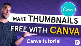 Canva tutorial  How to make thumbnails with Canva [upl. by Llenoil773]