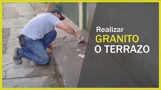 Como realizar GRANITO O TERRAZO [upl. by Aubert]