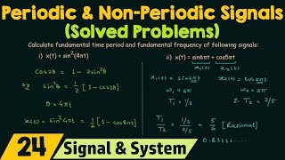 Periodic and NonPeriodic Signals Solved Problems [upl. by Rednazxela]