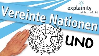 Vereinte Nationen UNO einfach erklärt explainity® Erklärvideo [upl. by Nahtaneoj197]