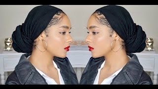 HOW TO Turban Tutorial Low Bun [upl. by Skcirdnek877]