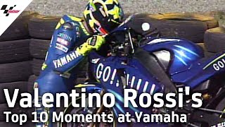 Valentino Rossis Top 10 Moments at Yamaha Factory Racing [upl. by Grete971]