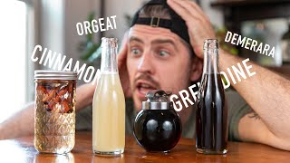 4 EASY to Make Cocktail Syrups  grenadine amp orgeat [upl. by Balas497]