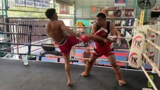 Prajanchai PK SaenchaiMuayThaiGym ONE Muay Thai World Champion Padwork Highlight 1 [upl. by Johan]