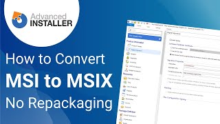 How to import and convert an MSI package to an MSIX without repackaging it [upl. by Bjorn]