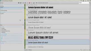 Corel Font Manager Part 1 [upl. by Bac]