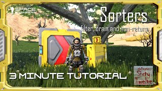 Sorters  Space Engineers 3 Minute Tutorial [upl. by Notsej496]