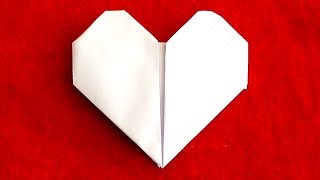 COMO HACER UN CORAZON DE PAPEL  How to make a paper heart [upl. by Cindie207]