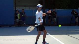 Novak Djokovic  Slow Motion Forehands Australian Open 2012 [upl. by Shelton]