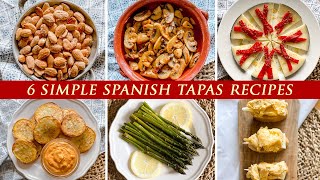 6 Easy Spanish Tapas Recipes  Quick Spanish Appetizers [upl. by Coucher126]