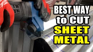 Cutting Sheet Metal or Roofing  4 Different Tools You Should Use [upl. by Ahsieuqal]