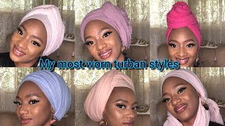 5 quick and easy turban styles [upl. by Beitnes971]