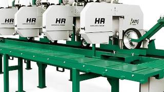 HR500 Horizontal Resaw in Action  WoodMizer [upl. by Flannery]