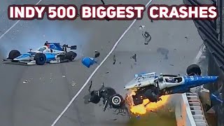 Indy 500 Biggest Crashes Compilation [upl. by Jonah]