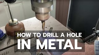 How to Drill a Hole in Metal 14quot Steel [upl. by Ynabe189]