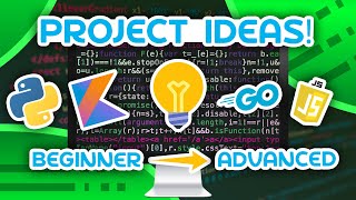 15 Programming Project Ideas  From Beginner to Advanced [upl. by Silevi293]