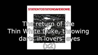 Station to Station  David Bowie  Lyrics [upl. by Christoph]