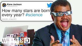 Neil deGrasse Tyson Answers Science Questions From Twitter  Tech Support  WIRED [upl. by Euqitsym]