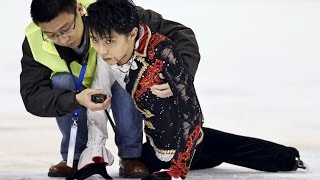 Hanyu scary crash Yan Han [upl. by Naples]