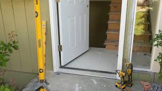 Jeld Wen Front Door Installation  Really crappy products and craftsmanship PART 1 [upl. by Spurgeon]