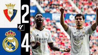 Osasuna 24 Real Madrid  HIGHLIGHTS  LaLiga 202324 [upl. by Hilda]