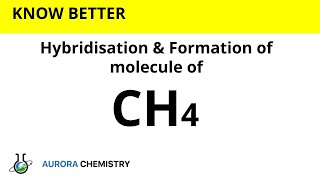 Hybridisation of CH4  SP3 hybridisation  Formation of Methane molecule [upl. by Ahseetal336]