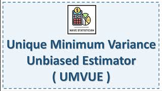 Unique Minimum Variance Unbiased Estimator UMVUE Part 3  Rao Blackwell Theorem [upl. by Jepum]