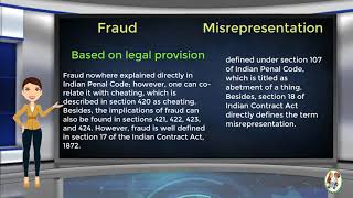 What is Difference Between Fraud amp Misrepresentation [upl. by Wilser]