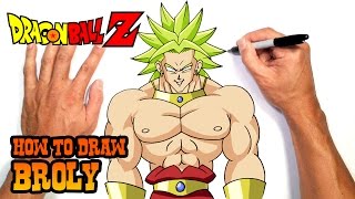 How to Draw Broly  Dragon Ball Z [upl. by Milissa]