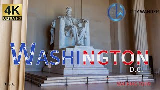 Washington DC 4K Walking Tour Downtown [upl. by Onitsuaf647]