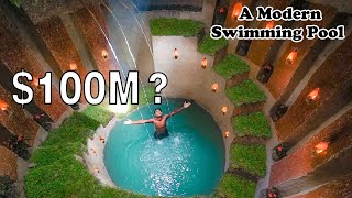 How To Build The Most Modern Underground Swimming Pools with Underground House [upl. by Allebasi881]