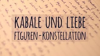 Figurenkonstellation in Kabale und Liebe  Friedrich Schiller [upl. by Mallen]