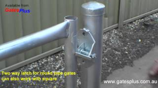 Gate Latch 2 way for round pipe and square [upl. by Isnam]