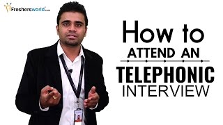 HOW TO ATTEND A TELEPHONIC INTERVIEW FOR FRESHERS  INTERVIEW TIPS [upl. by Anelat]